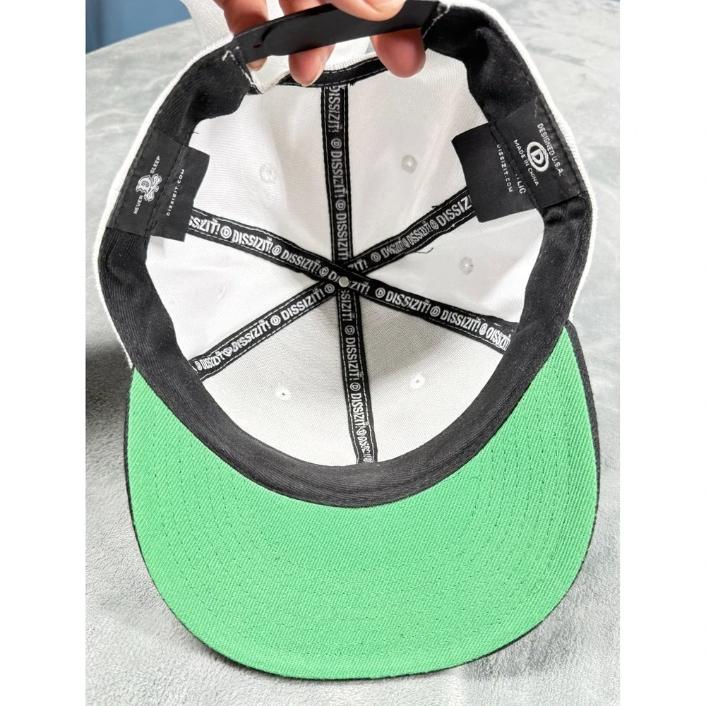 Dissizit California Bear Snapback Hat Mens White Black Red Star